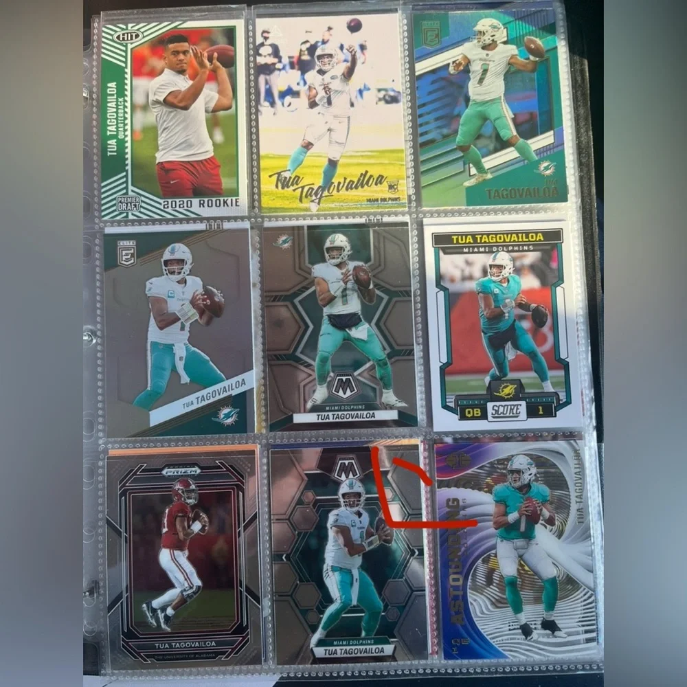🏈 Tua Tagovailoa National Football League NFL Sports Trading Cards, Lot of 9
